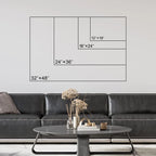 Western Wood Effect Landscape Brown Mountain Rangeest Nature Abstract Farmhouse Wall Decor Bedroom on Canvas Print