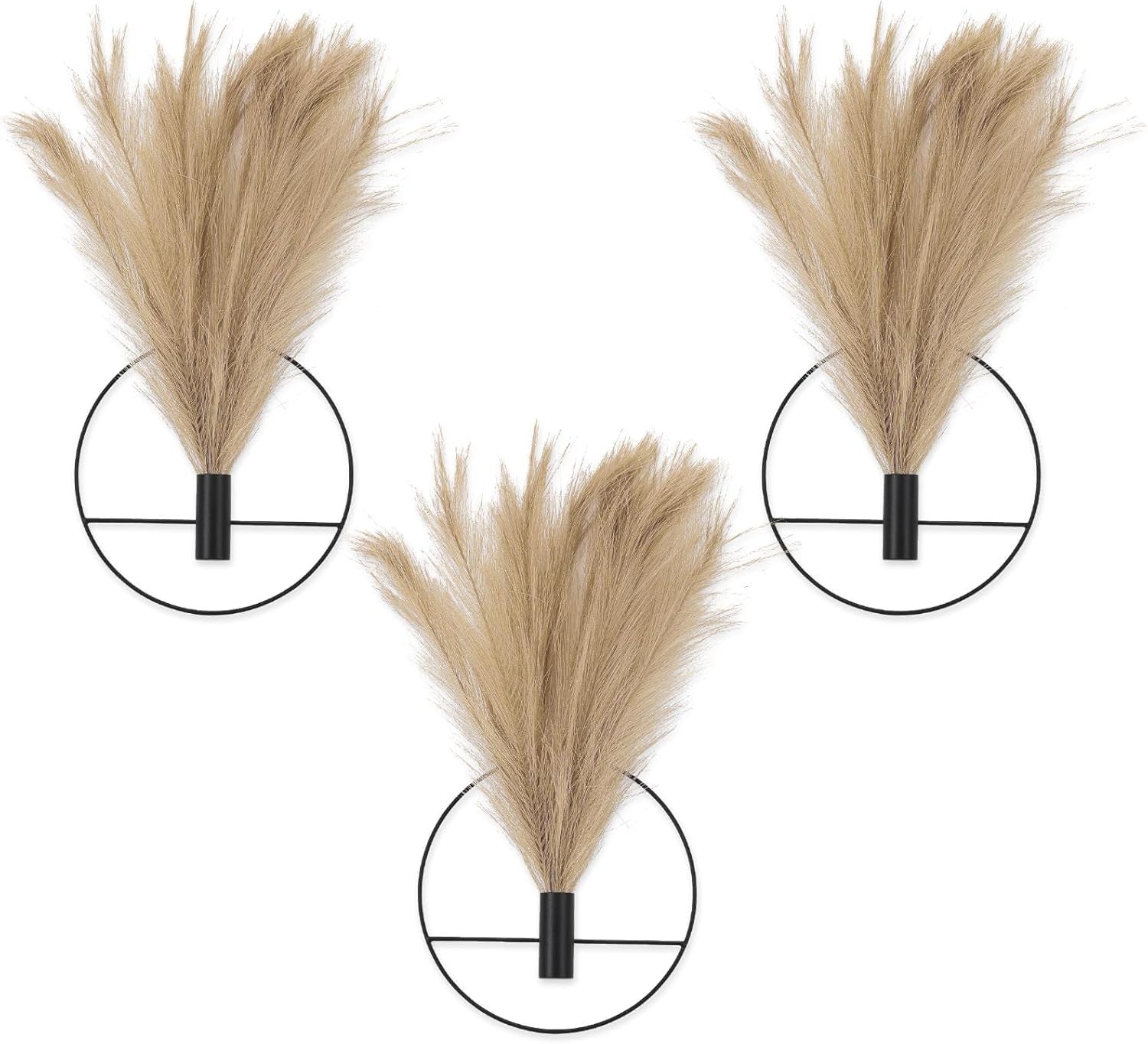 3 Pcs Wall Plants Artificial Decor,Boho Wall Decor,Home Office Living Room Wall