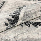 Malfi Pisa Aztec Tribal Southwestern Grey 7'10" X 10'6" Area Rug