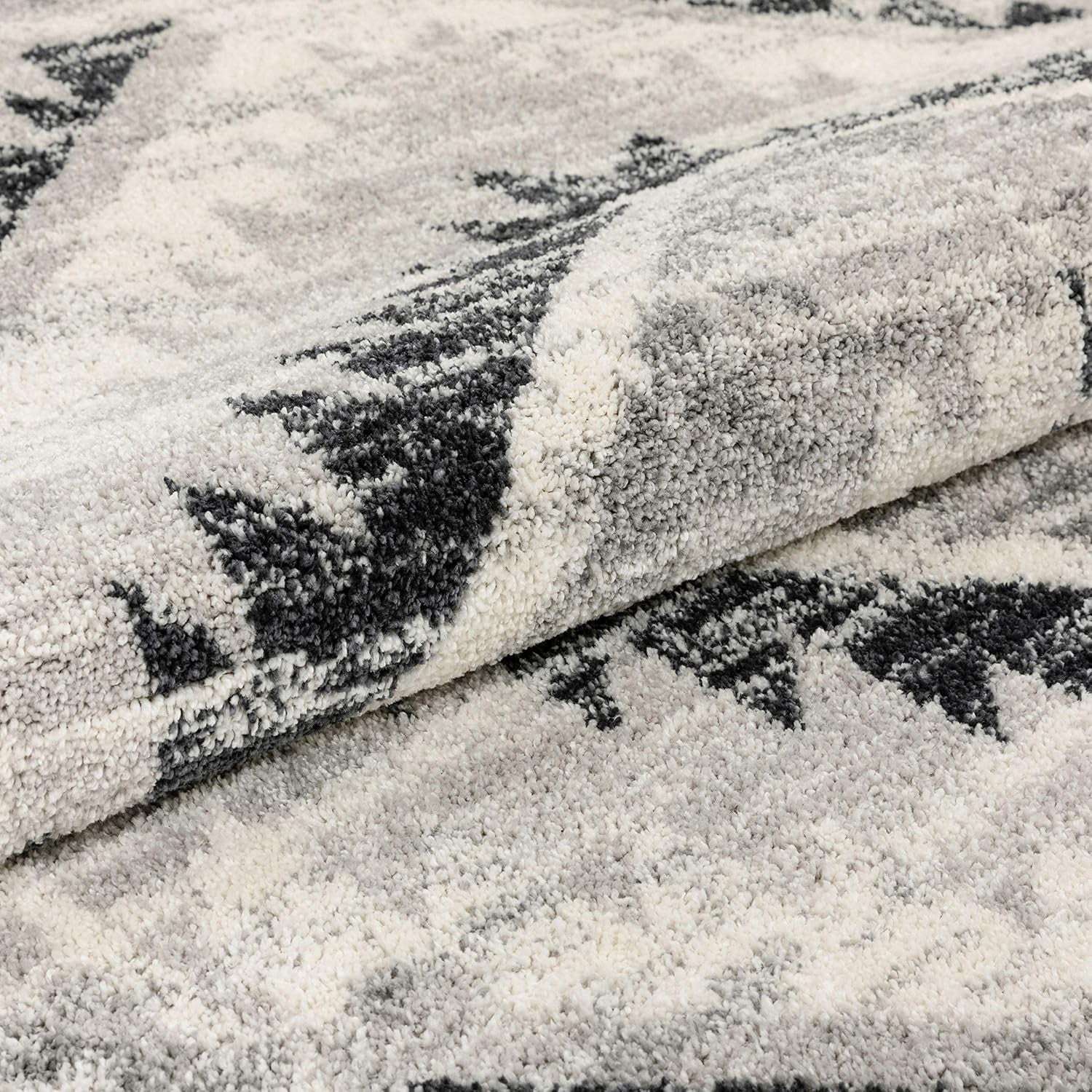 Malfi Pisa Aztec Tribal Southwestern Grey 7'10" X 10'6" Area Rug