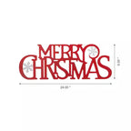 24 In. L Metal MERRY CHRISTMAS Wall Decor