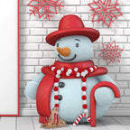 Christmas Wooden Bead Garland Wreath, 39 Inches Decorated with Candy Canes Tassels Wood Bead Garland for Christmas Tree Tiered Tray Decor Home Farmhouse Wall Hanging Ornaments(Red White)