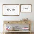 Western Wood Effect Landscape Sun Mountain Range Nature Abstract Farmhouse Wall Decor Bedroom on Canvas Print