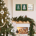Framed Set of 3 Christmas Wall Art for Home Decor, 11X14 Inch Prints