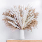80 Pcs Natural Dried Pampas Grass Boho Home Decor Dried Reed Flowers for Wedding Floral Arrangements Wall Bathroom Decor Spring Decor